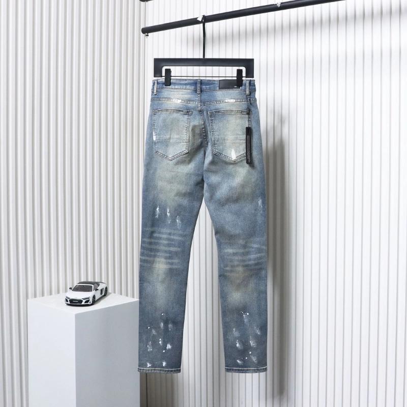 Amiri Fashion Jeans Denim Blue 20