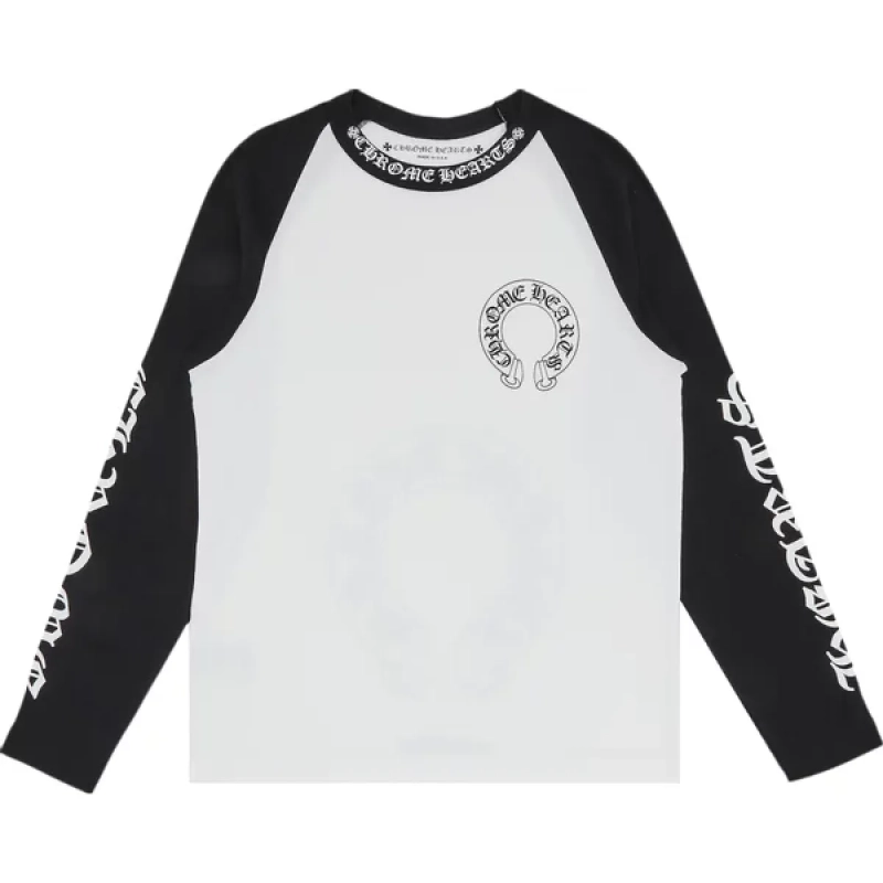 Chrome Hearts Horseshoe Neck Black White