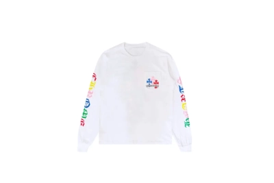 Chrome Hearts Multicolor Cross Long-Sleeve Shirt White/Black 01
