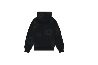 Denim Tears Cotton Wreath Hoodie Black Monochrome 02