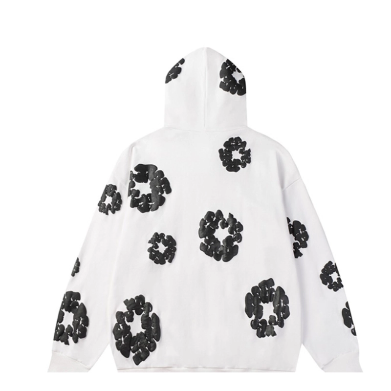 Denim Tears The Cotton Wreath Sweatshirt Black and White