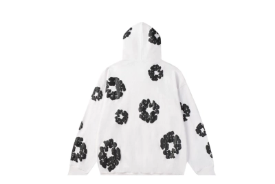 Denim Tears The Cotton Wreath Sweatshirt Black and White 02
