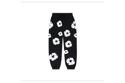 Denim Tears The Cotton Wreath Sweatpants Black 01