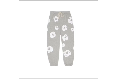 Denim Tears The Cotton Wreath Sweatpants Grey 01