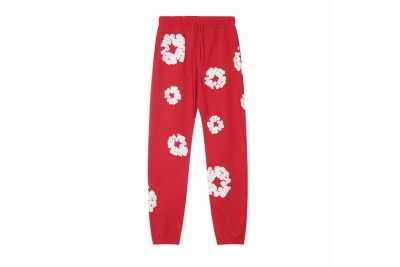 Denim Tears The Cotton Wreath Sweatpants Red 01