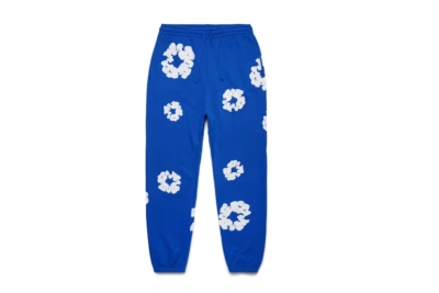Denim Tears The Cotton Wreath Sweatpants Royal Blue 01