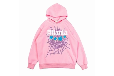 Sp5der Atlanta Hoodie Pink 01