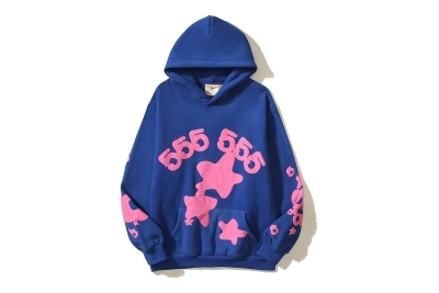 Sp5der Beluga Hoodie Blue 01