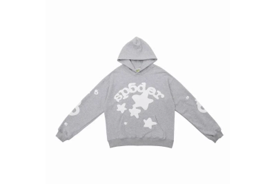 Sp5der Beluga Hoodie Grey 01
