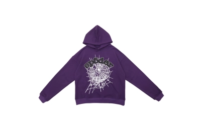 Sp5der Web Hoodie Purple 01