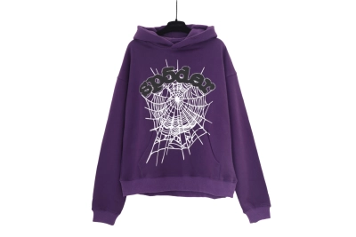 Sp5der Web Hoodie Purple 02