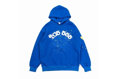 Sp5der TC5 Hoodie Blue 01