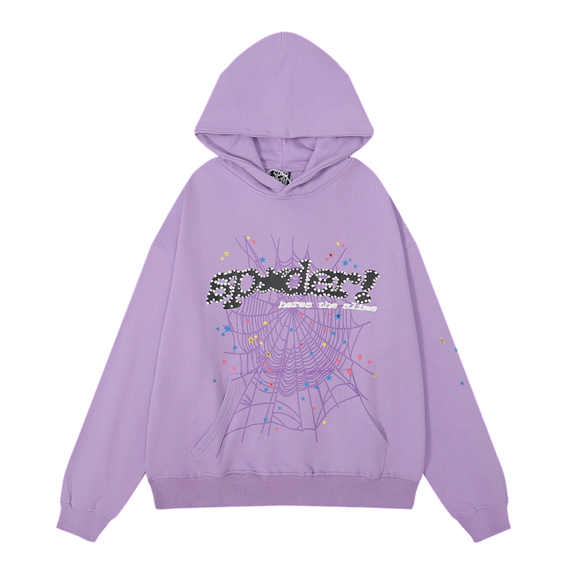 Sp5der TC Hoodie Purple