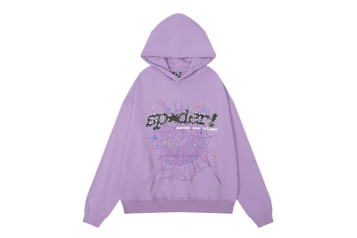 Sp5der TC Hoodie Purple 01