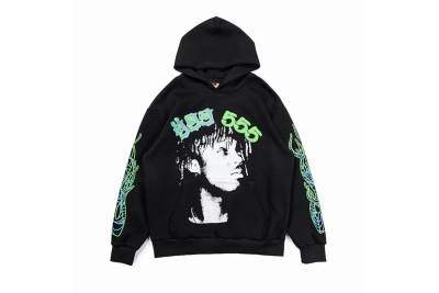 Sp5der x Juice Wrld 999 Hoodie Black 01