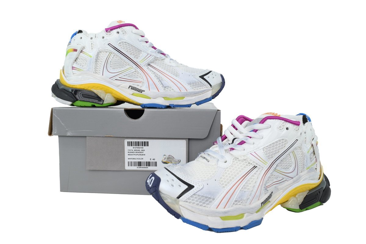 Balenciaga Runner Gardient White Multi 772774 WRUNG 9800