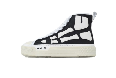 AMIRI Skel Court Hi Black White AMFOSR1149001 01