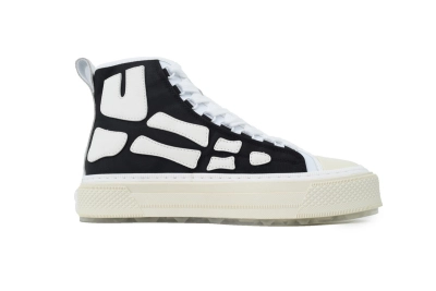 AMIRI Skel Court Hi Black White AMFOSR1149001 02