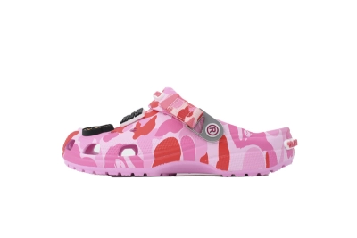  BAPE x Crocs Classic Clog 'ABC Camo - pink'9 AA7RN 01