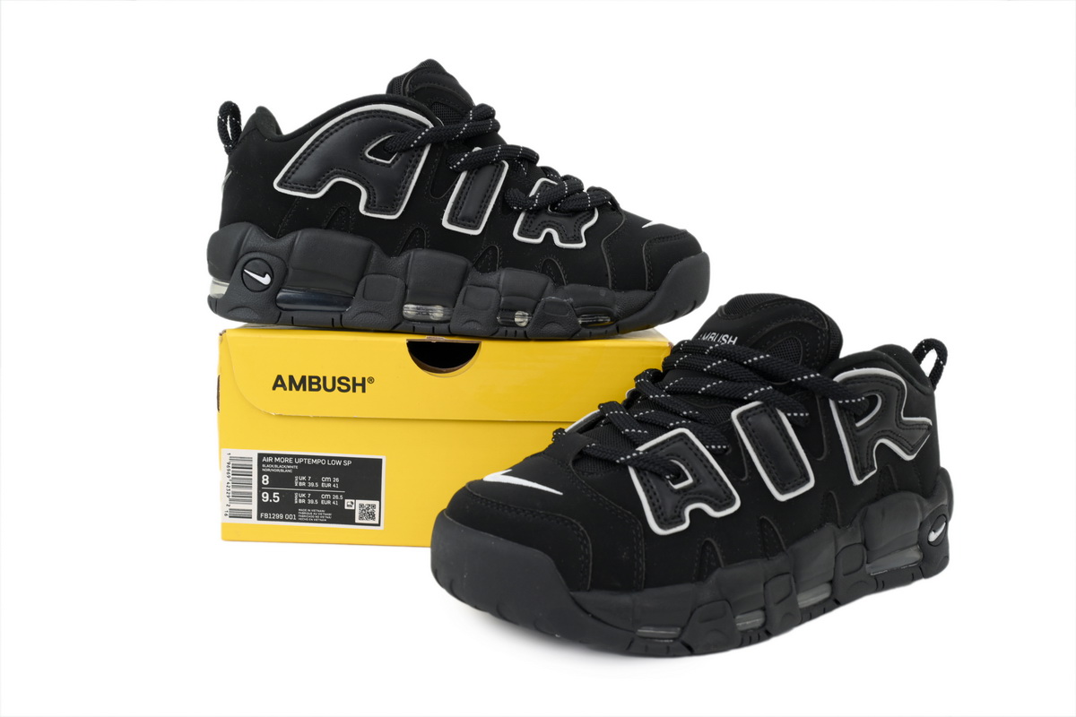 Nike Air More Uptempo Low AMBUSH Black for men