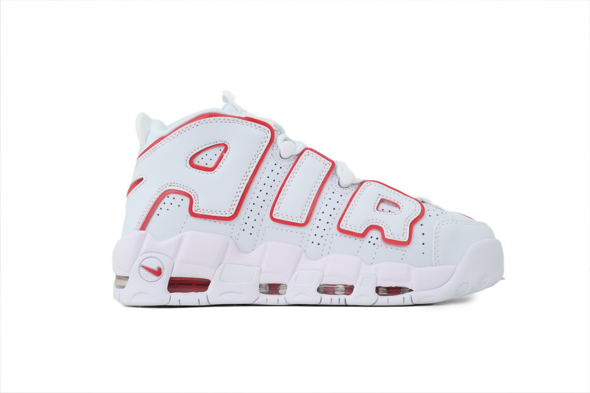 Nike Air More Uptempo Low White Red