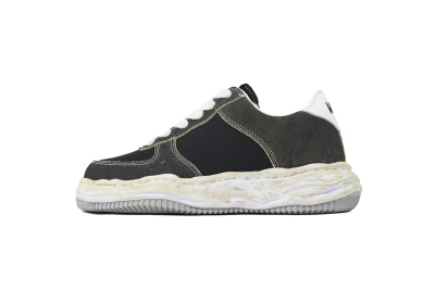 Maison Mihara Yasuhiro Wayne OG Sole Mix Material Low Black White A15FW726-BLK 01