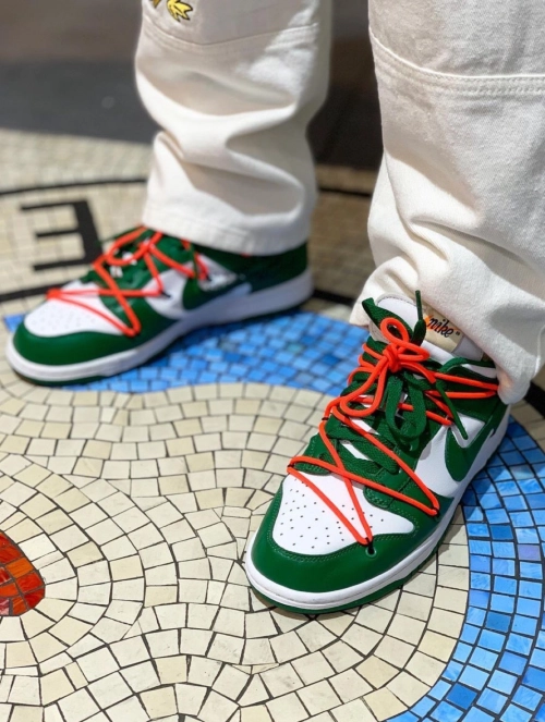 Nike Dunk Low Off-White Pine Green CT0856-100 review 