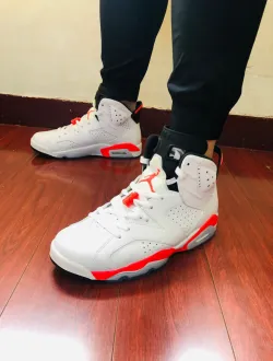 Jordan 6 Retro Infrared White 384664-123 review Raquel 02