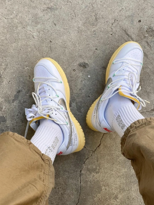 Nike Dunk Low Off-White Lot 1 DM1602-127  review 