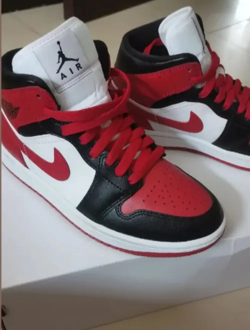 Jordan 1 Mid Alternate Bred Toe (Women's) BQ6472-079 review 