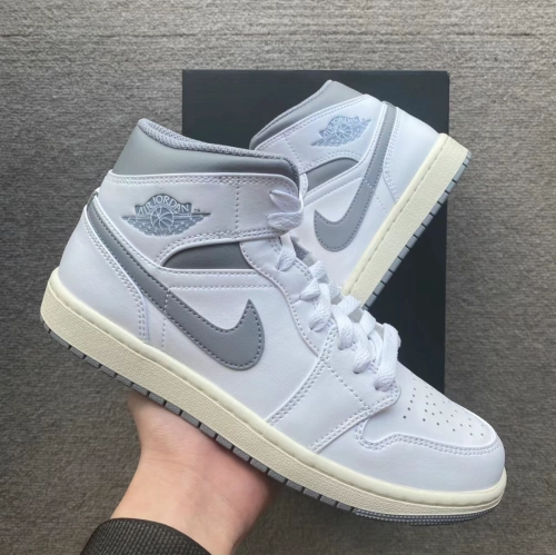 Air Jordan 1 Mid Neutral Grey 554724-135 review 