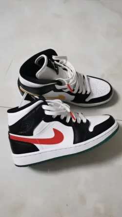Jordan 1 Mid Alternate Swooshes Red Yellow (Women's) BQ6472-063 review Bobby 01