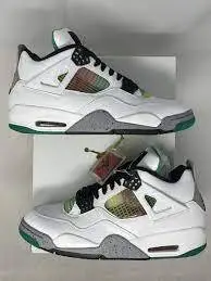 Jordan 4 Retro Lucid Green Rasta  AQ9129-100 review 