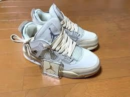 Air Jordan 4 Retro Off-White Sail CV9388-100 review 