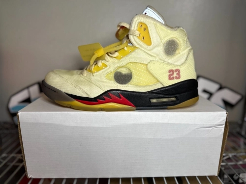 Jordan 5 Retro Off-White Sail DH8565-100  review 