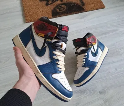  Union X Air Jordan 1 OG Hi Retro Blue Toe BV1300-146 review Felix