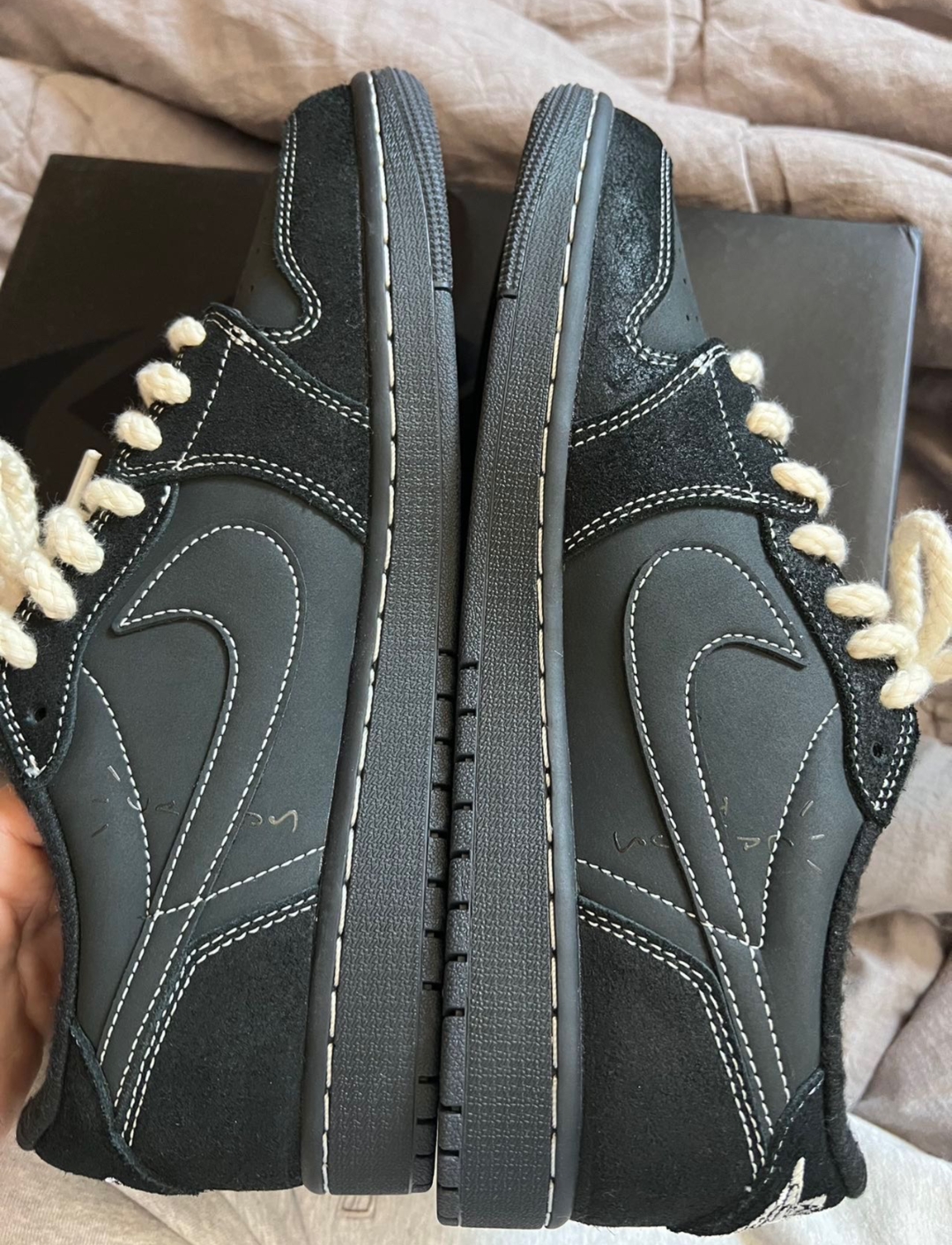 Jordan 1 Retro Low OG SP Travis Scott Black Phantom DM7866-001 review drgdfjlll