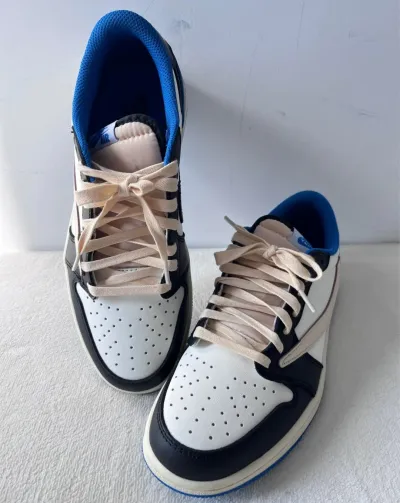 Fragment Design x Travis Scott x Air Jordan 1 Retro Low DM7866-140  review cgvfh