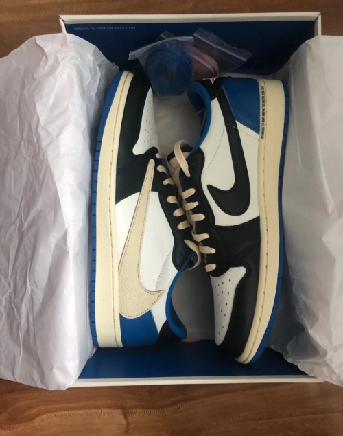 Fragment Design x Travis Scott x Air Jordan 1 Retro Low DM7866-140  review 
