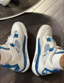 Jordan 4  Military Blue (2024)  FV5029-141 review RJKJIGH