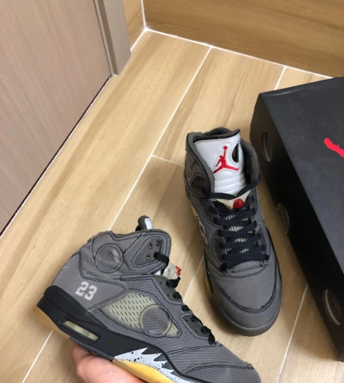  OFF-WHITE x Air Jordan 5 Black CT8480-001  review 