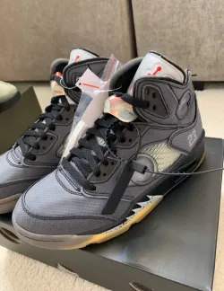  OFF-WHITE x Air Jordan 5 Black CT8480-001  review WEEER