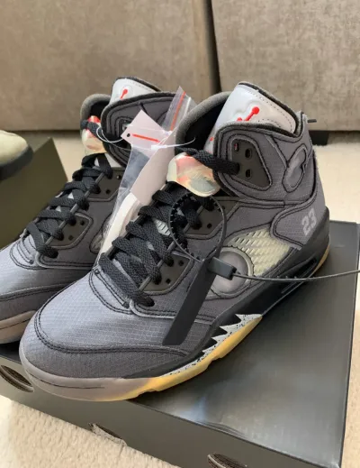  OFF-WHITE x Air Jordan 5 Black CT8480-001  review WEEER