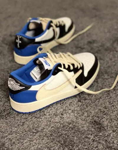 Fragment Design x Travis Scott x Air Jordan 1 Retro Low DM7866-140  review Jamsly