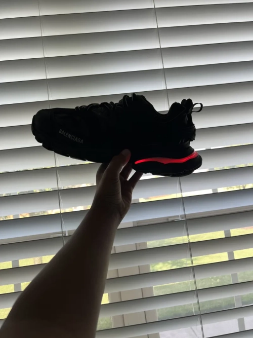 Balenciaga Track LED Black 555032 W1GB7 1000 review 