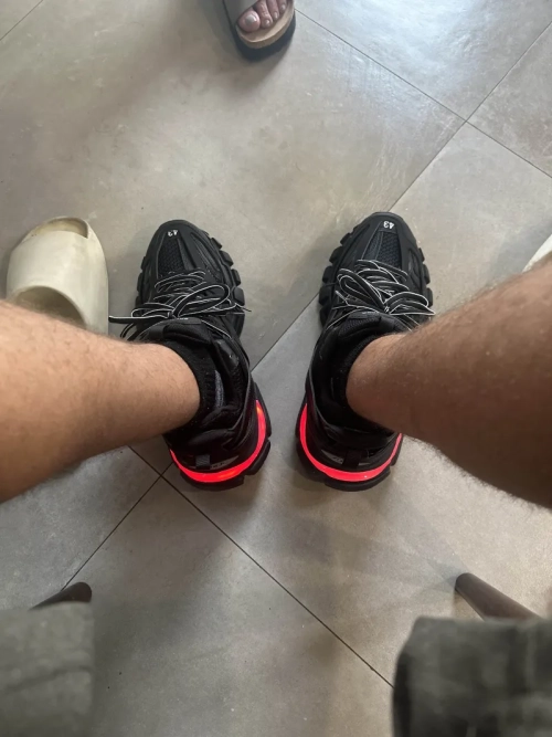 Balenciaga Track LED Black 555032 W1GB7 1000 review 