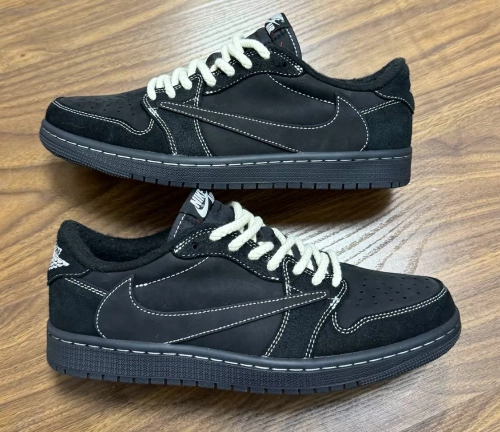 Jordan 1 Retro Low OG SP Travis Scott Black Phantom DM7866-001 review 