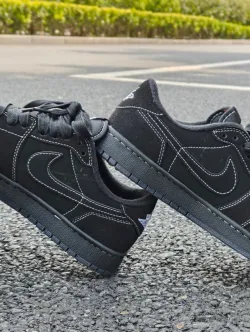 Air Jordan 1 Low Black Phantom Travis Scott DM7866-001 review Isaac