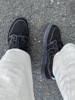 Air Jordan 1 Low Black Phantom Travis Scott DM7866-001 review Sean