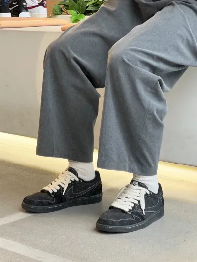 Air Jordan 1 Low Black Phantom Travis Scott DM7866-001 review Kahlyn